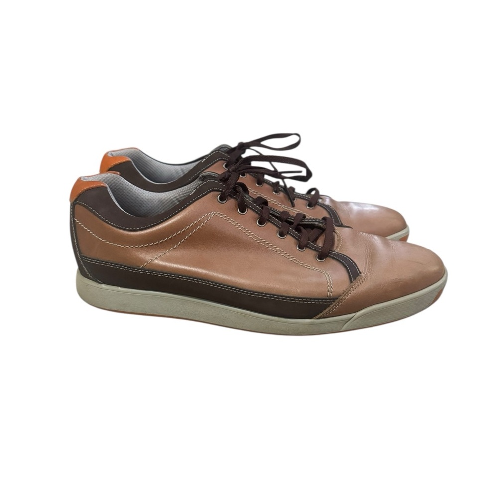FootJoy Contour Casual Golf Shoes Mens 11.5 Brown Leather Spikeless Sneakers